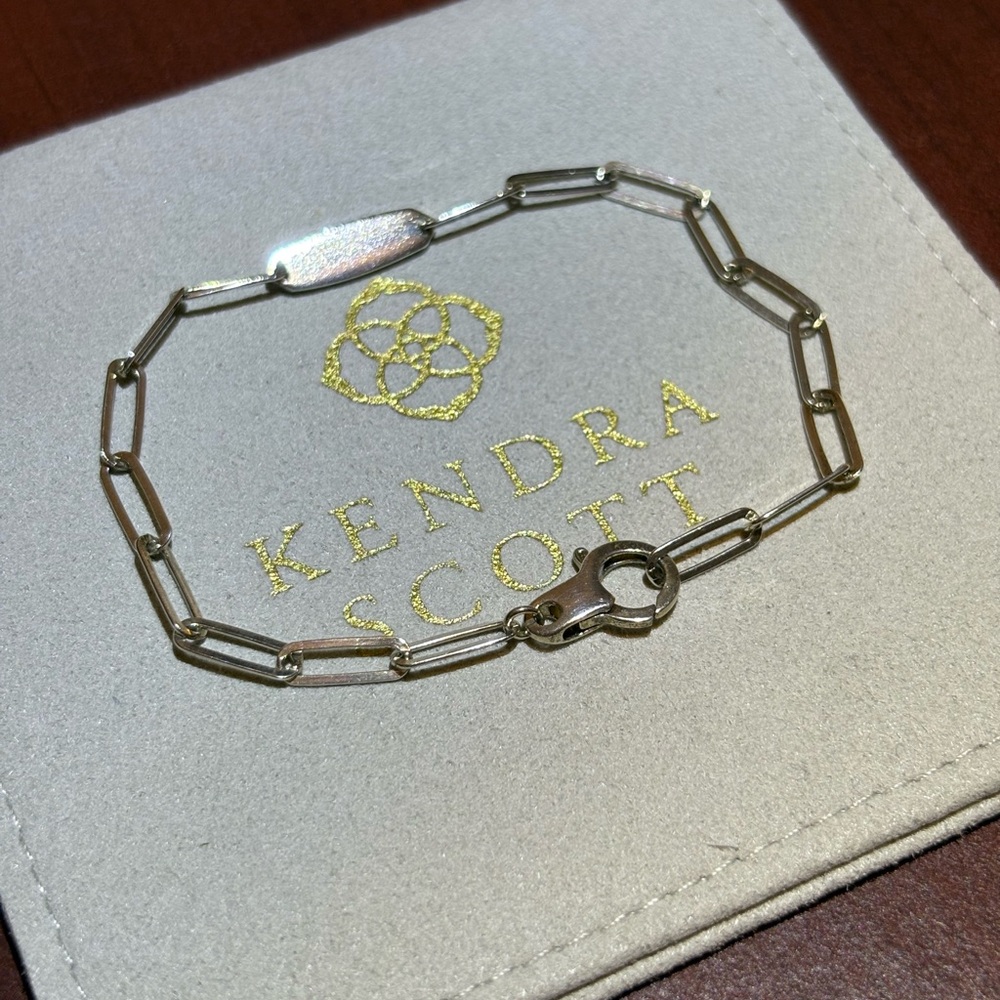 Kendra Scott 925 Sterling Silver Paperclip Bracelet